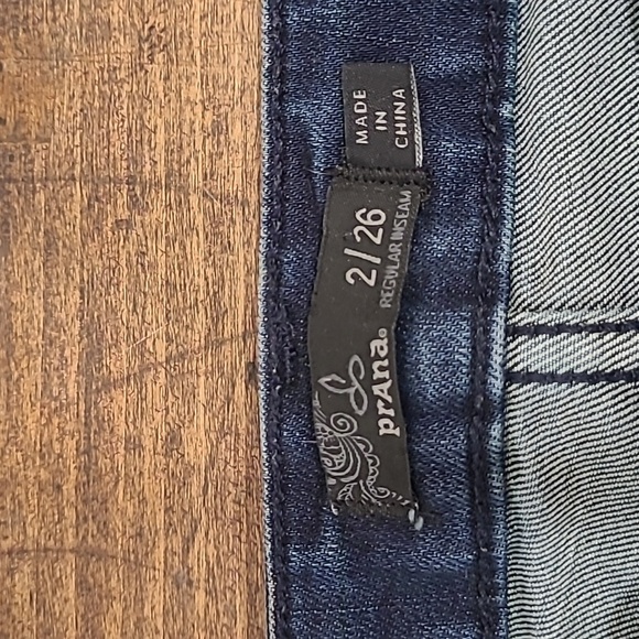 Prana Jeans Women's sz 2/26 Mid Rise Skinny Leg Denim Jeans - Picture 6 of 10